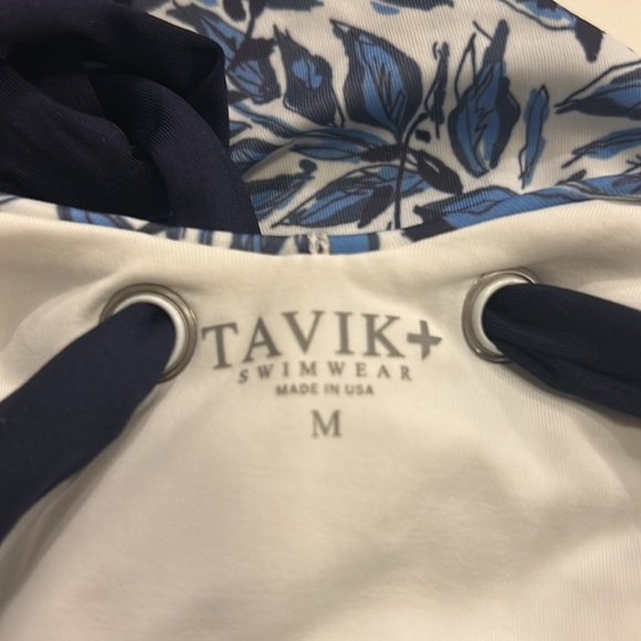 Anthropologie x Tavik Paradise Sea Blue Sicily One Piece Swimsuit, size medium - Picture 7 of 7